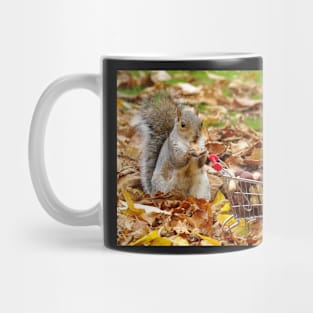 squirrel with shopping cart Mug